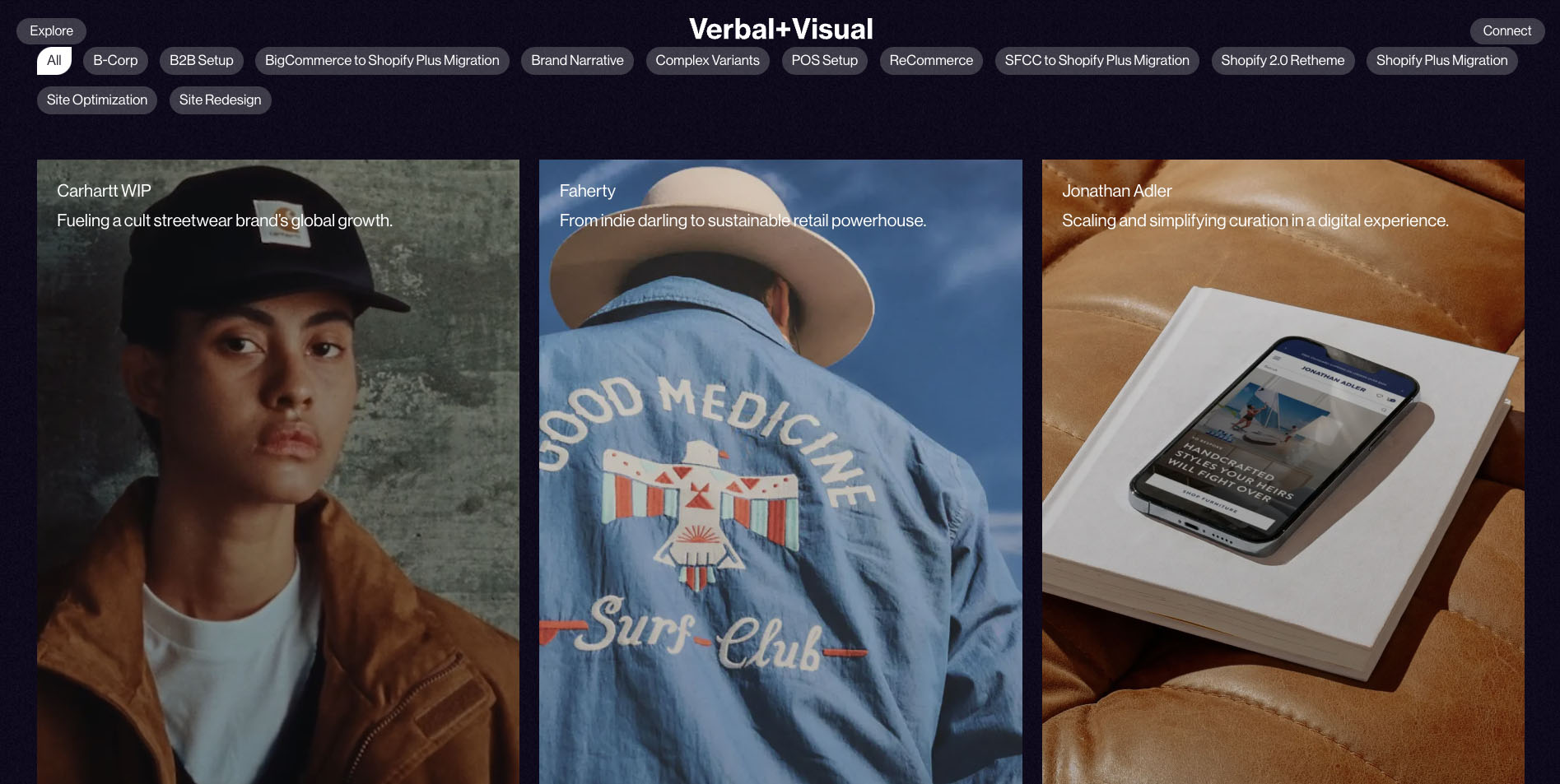 Verbal+Visual website.