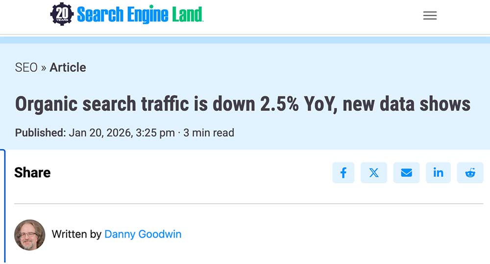 Website Traffic Study - Search Engine Land website traffic study from search engine. land