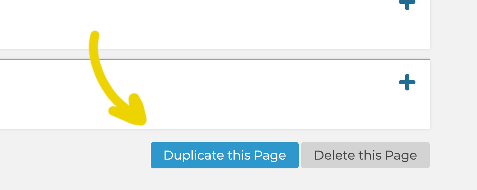 duplicate page button